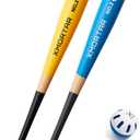 2 Plastic Baseball Bat Set for Backyard Game - 28 in / 8 oz