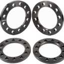GAsupply 12mm 6x5.5 6x135 6x139.7 Universal Wheel Spacers, Fit for Silverado/Suburban/Sierra/Yukon 1500 Tacoma (Only 6 Lug) 4-Runner, 110mm Hub Bore, 1/2" Forged Black Universal Spacer Adapters, 4PCS