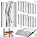 Resurhang 100 Sheets Silver Tissue Paper, 15'' x 20'' Inches Metallic Foil Tissue Sheets, Silver Wrapping Paper Bulk for Craft DIY Gift Wedding Birthday Party Decorations Arts Project