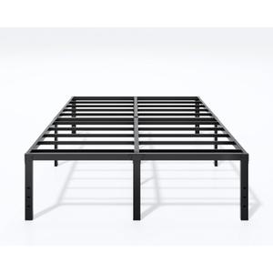 LUMUNANCE Metal Bed Frame California King Size - 18 Inch Heavy-Duty Cal King Platform Bed Frame No Box Spring Needed, Easy Assembly, Noise-Free, Sturdy Mattress Foundation, Underbed Storage Space