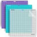 WORKLION Cutting-Mat 12x12 for Silhouette Cameo: (3 Mats - StandardGrip, LightGrip, StrongGrip) Variety Adhesive Sticky Durable Non-Slip Craft Replacement Mats for Silhouette Cameo 4/3/2/1