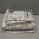 Brown Farmhouse Curtains for Living Room, Vintage Floral Patterned Sheer Linen Rustic Country Farm House Style Curtains 84 Inch Length 2 Panels Set