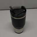 Stanley Quencher H2.0 Tumbler with Straw 20 oz | Flowstate 3-Position Lid | Cup Holder Compatible for Travel | Insulated Stainless Steel Cup | BPA-Free | Black 2.0