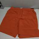 ODODOS Men's Athletic Shorts with Pockets 7" Quick Dry Lightweight Workout Gym Running Shorts, Rust, Small