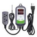 Inkbird ITC-308 Digital Temperature Controller 2-Stage Outlet Thermostat Heating and Cooling Mode Carboy Homebrew Fermenter Greenhouse Terrarium 110V 10A