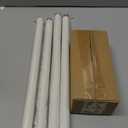 Antique White Curtain Rods for Windows 48 to 84 inch,1" Adjustable Heavy Duty Window Curtain Rod with Leaf Finials,Rustic Decorative Drapery Rods Set,Size:36-88''