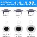 4 x Bathroom Sink Stopper with Anti-Odor, Faster Drainage, Universal Silicone Sink Drain Strainer, with Detachable Hair Catcher Drain Cover, Pop Up Basin Plug for 1.1~1.77 Drain Hole(Gray)