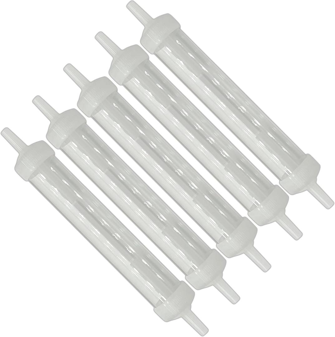 5pk Oxygen Tubing in-Line Water Trap with Removable End Caps