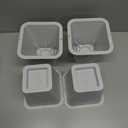 Furniture 6-inch Bed Risers - Set of 4 White Heavy Duty Stackable Furniture Risers for Under Bed Storage, Desk, Sofa, Couch