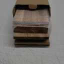 WOPITUES Wood Floating Shelves Set of 6, Shelves for Wall Decor, Farmhouse Shelf for Bedroom, Bathroom Storage Shelves, Book Shelves for Living Room - Rustic Brown (16.5 Inch)