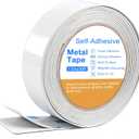 Bendable Adhesive Metal Tapes for Magnets, (0.5'' Wide x 30 ft Long) Flexible Metal Strips for Magnets, White Ferrous Tape Stick on Wall Can Paired with Magnet Tapes
