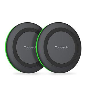 Yootech [2 Pack] Wireless Charger,10W Max Wireless Charging Pad Compatible with iPhone 17/17 Pro/17 Pro Max/Air/16/15/14/13/SE 2022/12/11,Samsung Galaxy S25/S24,for AirPods Pro 3(No AC Adapter)