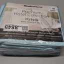 Mueller Ultratemp King Size Sheets Set, Super Soft 1800, 6 Piece, Deep Pocket up to 16" Bed Sheets, Transfers Heat, Breathes Better, Hypoallergenic, Wrinkle, Aqua