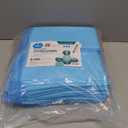 MED PRIDE Disposable Chux Pads 23in X 36in, Super Absorbent Bed Pads for Incontinence, Underpads for Adults, Kids, Pets (50 Count (Pack of 1) Blue/White)