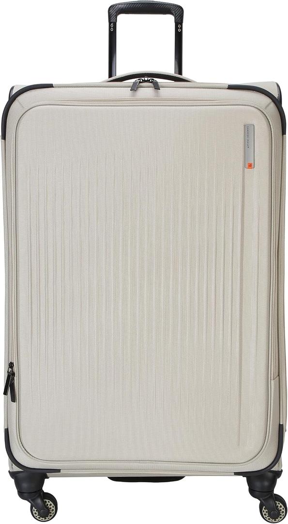 Sharper Image Odyssey 29" Expandable 8-Wheel Spinner Large Checked Luggage Suitcase, Abbey Stone