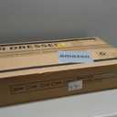 KKL Dresser for Bedroom with Clothes Hanging Rack, Reversible Bedroom Dresser with Shoe Rack & 6 Fabric Drawers, 3-in-1 Storage Chest of Drawers with Led Lights & Charging Station for Closet, White