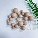 Foam Balloon Ball Cake Decorations, 20 Pieces, Wedding Birthday Cake Toppers, Mini Ball Stickers (Q5-8)