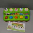 YEEBAY Pop Up Animals Toy with Music & Sound, Early Developmental Toy for 12-18 Months Baby, Infants & Toddlers,1 Year Old Girls & Boys