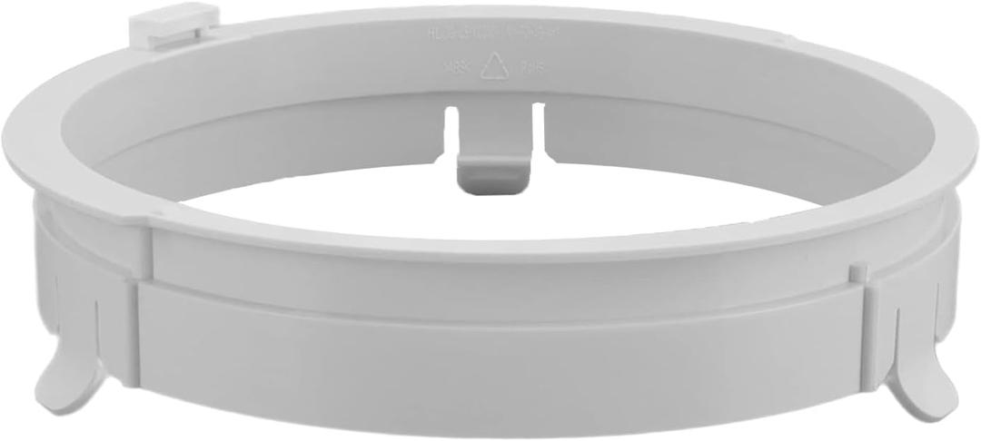 For 5.9 inch Portable Air Conditioner Exhaust Duct Interface, White Plastic Connector Ring, Universal Hose Tube Adapter