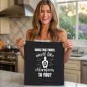 Funny Gothic Kitchen Towels, Spooky Skull Decorative Towels for Bar Kitchen Bathroom (Black)