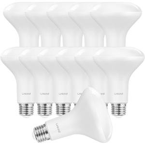 Linkind BR30 LED Flood Light Bulbs Indoor, 65W Equivalent Dimmable LED Recessed Bulbs, 10W 850 Lumens, 2700K Soft White E26 Base, Recessed Can Light Bulb for Bedroom Dining Room Bathroom, 12 Packs