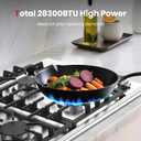 GASLAND Gas Cooktop 30 Inch with 4 Italy Sabaf Burners PRO GH2304SS,NG/LPG Convertible Natural Gas Propane Cooktops, Auto Ignition, Thermocouple Protection, CSA Certified