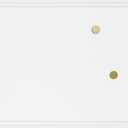 U Brands Farmhouse Magnetic Dry Erase Board White Board, 24" x 18", White Wood Style Frame, Includes 2 Magnets