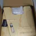 Toddler Step Stool, Wooden Height-Adjustable 2-Step Stool for Kids, Potty Training Stool with Handles for Bathroom Sink, Kitchen, Bedroom (Original Wooden Colour)