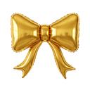 10 Pack Gold Balloons Bow Party Decorations