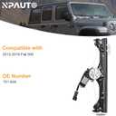 NPAUTO Front Left Driver Side Power Window Regulator with Motor Replacement for Fiat 500 2012 2013 2014 2015 2016 2017 2018 2019, 751-648