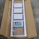 WOA WOA 4 Step Ladder for 10 Feet High Ceiling, Lightweight Foldable Ladder with Non-Slip Wide Pedals, Step Stool with Safe Handrail, Space Saving for Home, Kitchen, Indoor & Outdoor 300lbs - White