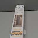 AJAZZ 100% Blackout Accordion Door Curtains Magnetic Door Curtain Blackout Curtains for Bedroom, Doorway Curtain Sets Included Tracks (1Panel, 43W x 79 L, Cream White)