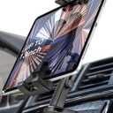 woleyi CD Slot Tablet Holder for Car - [Height Adjustable] Car Tablet Mount CD Player, Ultra Sturdy CD Tray Tablets Stand for iPad Pro, Air, Mini, iPhone, Galaxy Tabs, Z Fold, Fire HD, 4.7-13" Devices, Black