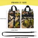 EDC Pocket Organizer,Multipurpose Pocket Pouch with Zipper and Strap,3 Tool Slots with 6 Pocket Storage EDC Gear,Pen,Notebook,Small EDC Pouch for Men