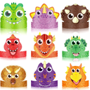 24 Pcs Party Hats for Kids Paper Headbands Crown for Boys Girls, Birthday Party Decoration Favors