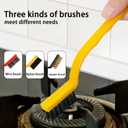 2 x Crevice Cleaning Brush Set Groove Gap Cleaning Tool for Cleaning KitchenHard Bristle Cleaning Supplies for Kitchen (colourful-7pcs)