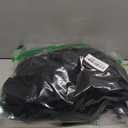 Women's Polo Dress Long Sleeve Collared V-Neck Ruffle Hem Mini Dresses for 2026 Spring, Black, M