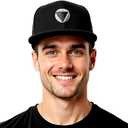 Hats for Boys - Snapback Hats for Men, Fitted Snap Back Brim Hat | Youth Flat Bill Hats, One Size (Black) 21-23 in - (One Size)