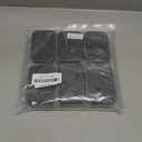 Pson 6Pcs 3.7 x 2.4 x 0.8 Inch Metal Hinged Tin Rectangular Box Containers with Lids for DIY Crafts, Candy, Jewelry, Tea, Spices, Pills(Black)