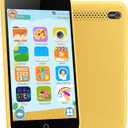 Kids Smart Phone Gifts for Boys and Girls Ages 3-12, 3.97" Touchscreen Learning Toys Kids Cell Phone with 210+ Learning Games and 190+ Drawing, Toys for Birthday Christmas and Back-to-School Gifts, Yellow