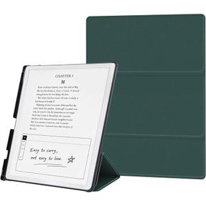 Case for 11" Kindle Scribe 2025 (3rd Gen) & Kindle Scribe Colorsoft with Pen Holder, Lightweight Leather Cover with Multi-Viewing Angles, Auto Sleep Wake (Dark Green, 11 inch)