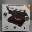 Electric Indoor Grill, 14'' Panini Press Grill, 1600W Electric Grill for Steak, Burger, Sandwich, 450℉ Dual Cooking Plates, 180° Flat Griddle, Removable Non-stick Grill & Drip Tray, Dishwasher Safe