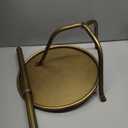 Metal Martini Cocktail Table, Antique Brass