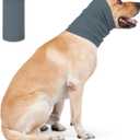 2 x MAMORE Dog Calming Hoodie, Dog's Ear Muffs Head Cover for Anxiety Relief, Grooming and Force Drying Protection, Noise Canceling for Dogs (Light Blue, Small)