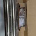 Zeerobee Curtain Rods for Windows 66 to 120, Brushed Nickel Curtain Rod, Adjustable 1 Inch Heavy Duty Outdoor/Indoor Modern Drapery Pole, 32"-120"