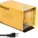 Boat Engine Compartment Heater, Haoguo 500W Self-Regulating PTC Bilge Heater (40F ON/50F OFF) with Waterproof Fan, Prevents Pump & Engine Damage, Ideal for Winter Storage, Yellow