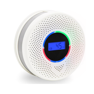 10-Year Battery Smoke and Carbon Monoxide Detector, 2-in-1 Smoke CO Alarm with Digital Display, Reliable Fire and CO Alarm for Home, Bedroom, Kitchen (1 Pack)