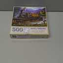 Bits and Pieces  Large 500 Piece Jigsaw Puzzle for Adults  Old Stream Train - Countryside Vintage Train Jigsaw Puzzle by Artist Oleg Gavrilov, Completed Puzzle Size: 18" x 24"