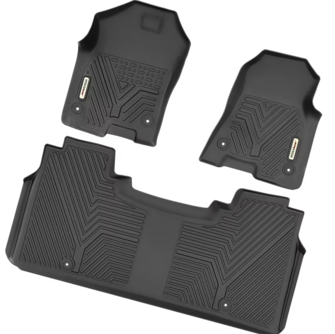 RVNI Floor Mats for 2019-2023 2024 Ram 1500 Crew Cab Front Rear With Under-Seat Storage All Weather Kit