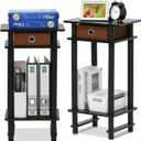 Furinno Turn-N-Tube End Table, 2-Pack, Espresso